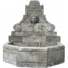 Fontana a muro in pietra L156xPR130xH170 cm