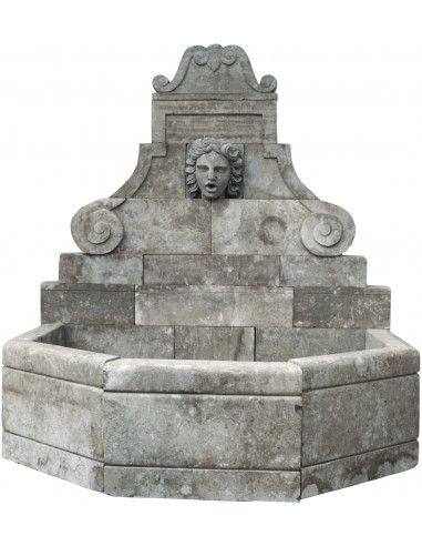 Fontana a muro in pietra L156xPR130xH170 cm