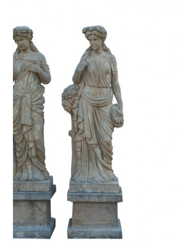 Set statue quattro stagioni in pietra L56xPR56xH225 cm Set statue quattro stagioni in pietra L56xPR56xH225 cm