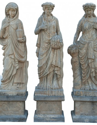 Set statue quattro stagioni in pietra L56xPR56xH225 cm Set statue quattro stagioni in pietra L56xPR56xH225 cm