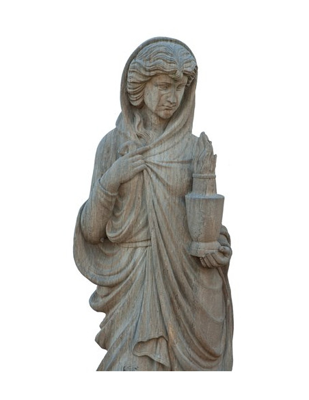 Set statue quattro stagioni in pietra L56xPR56xH225 cm