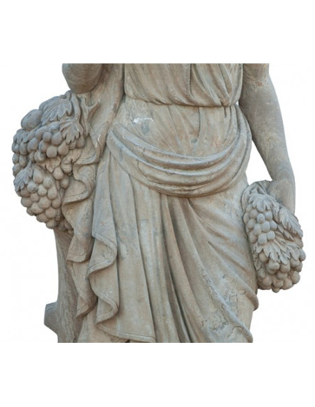 Set statue quattro stagioni in pietra L56xPR56xH225 cm