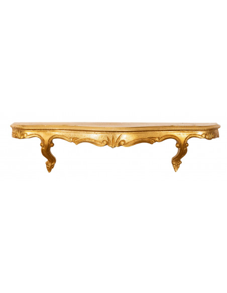 MENSOLA A MURO IN LEGNO FINITURA BIANCO ANTICATO L47XPR13XH14 CM