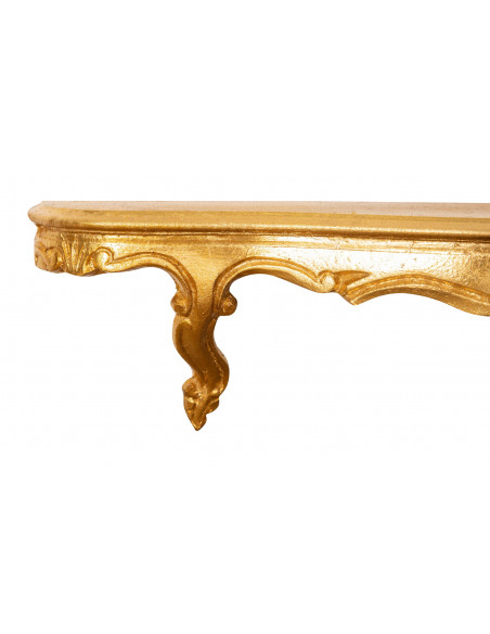 MENSOLA A MURO IN LEGNO FINITURA BIANCO ANTICATO L47XPR13XH14 CM