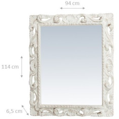 Espelho de parede vertical/horizontal feito em Itália L94xPR6,5x H114cm - Biscottini.it 2