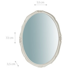 Espelho de parede vertical/horizontal feito em Itália L53xPR3,5xH72 cm 2