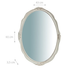 Espelho de parede vertical/horizontal feito em Itália L43xPR3,5xH61 cm - Biscottini.it 2