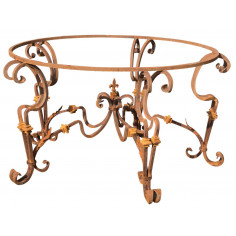Base tavolo in ferro pieno rotonda L145xPR145xH74 cm