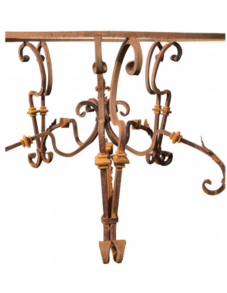 Base tavolo in ferro pieno rotonda L145xPR145xH74 cm