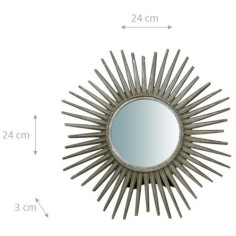 SPECCHIERA DA APPOGGIO L24XPR3XH24 CM FINITURA ARGENTO ANTICATO. 2