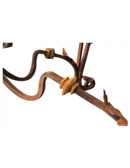 Base tavolo in ferro pieno rotonda L145xPR145xH74 cm