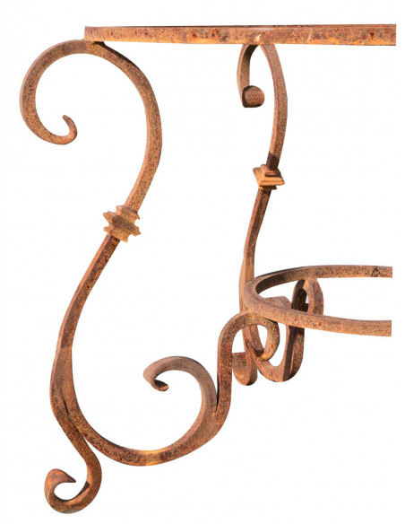 Base tavolo in ferro pieno rotonda L110xPR110xH74 cm (diam.90 cm)