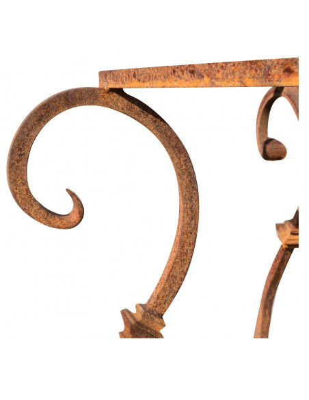 Base tavolo in ferro pieno rotonda L110xPR110xH74 cm (diam.90 cm)