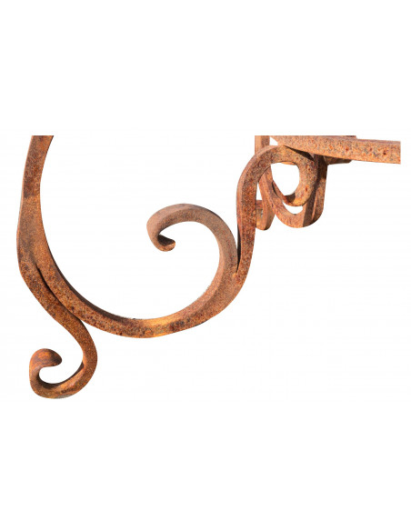 Base tavolo in ferro pieno rotonda L110xPR110xH74 cm (diam.90 cm)