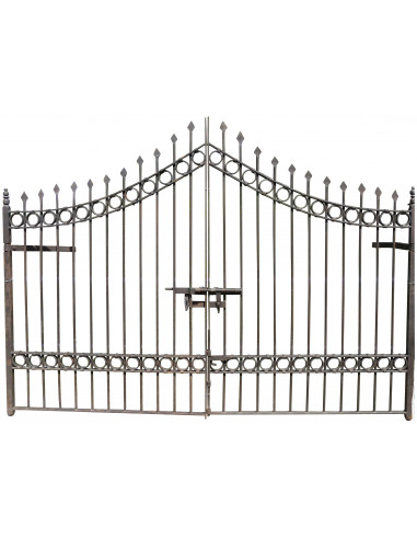 Cancello in ferro pieno L335xPR12xH245 cm