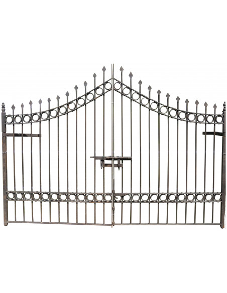 Cancello in ferro pieno L335xPR12xH245 cm