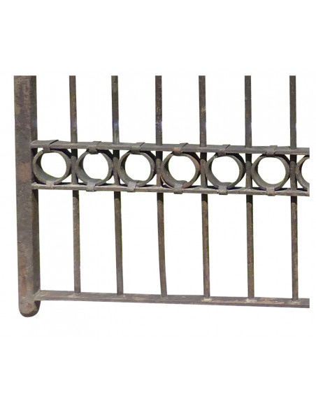 Cancello in ferro pieno L335xPR12xH245 cm