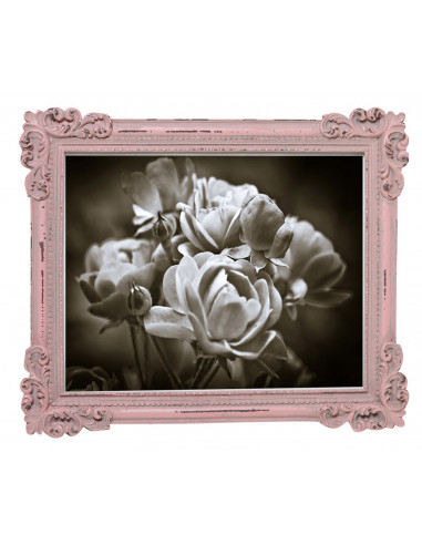 Portafoto da appoggio verticale/orizzontale in resina finitura rosa anticata L26xPR2xH31 cm Portafoto da appoggio verticale/orizzontale in resina finitura rosa anticata L26xPR2xH31 cm