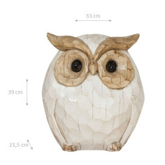 Gufo in ceramica dipinta L53xPR21,5XH39 cm 2