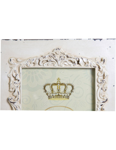 Suporte de foto vertical/horizontal em acabamento branco L31xPR2xH26 cm Suporte de foto vertical/horizontal em acabamento branco L31xPR2xH26 cm