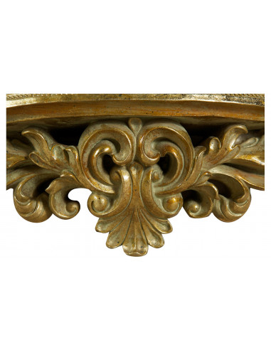 Mensola in resina finitura oro anticato L45xPR12,5xH14 cm Mensola in resina finitura oro anticato L45xPR12,5xH14 cm