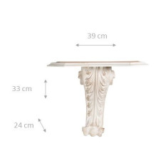 MURUM MENSOLA EM BIANCO FINANCIAMENTO L39XPR24XH33 CM 2