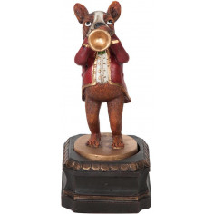 Caixa de música vintage 8x8x17,3 cm 2