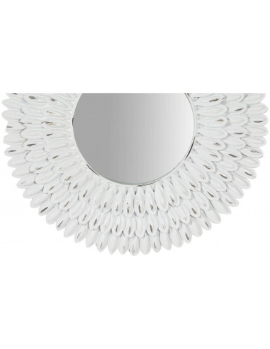 Specchiera da appoggio diam.21x3 cm finitura bianco anticato Specchiera da appoggio diam.21x3 cm finitura bianco anticato