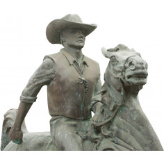 Statua in fusione di bronzo L230xPR70xH220 cm 2