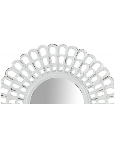 Specchiera da appoggio diam.21x2 cm finitura bianco anticato Specchiera da appoggio diam.21x2 cm finitura bianco anticato
