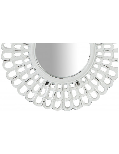 Espelho de bancada diam.21x2 cm acabamento branco antigo Espelho de bancada diam.21x2 cm acabamento branco antigo