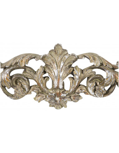 Fregio decorativo finitura argento anticato L48xPR2xH14 cm Fregio decorativo finitura argento anticato L48xPR2xH14 cm