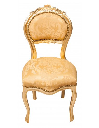 Sedia poltroncina stile francese Luigi XVI in legno massello di faggio L42XPR45XH90 cm