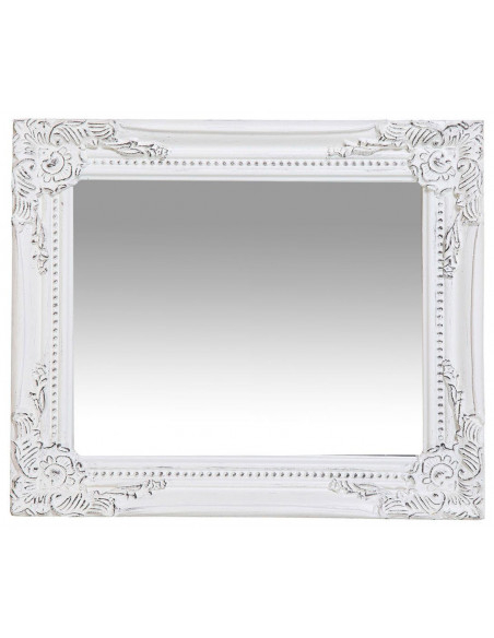 Specchiera da appendere verticale/orizzontale 27x3x32 cm finitura bianco anticato