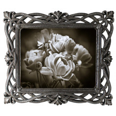 Quadro vertical/horizontal em resina acabamento prata antigo L31xPR2xH36 cm 2