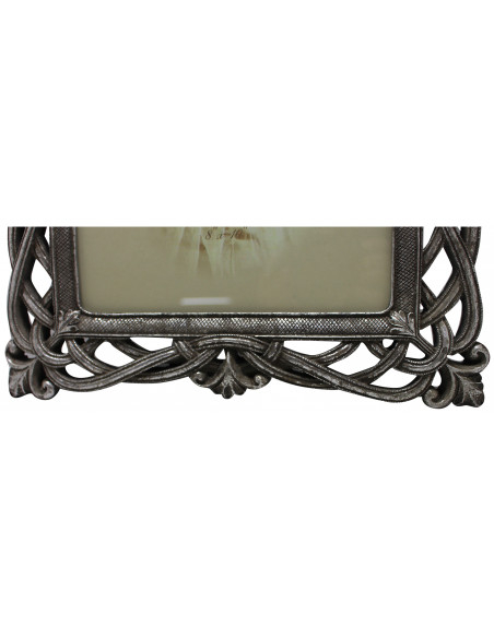 Quadro vertical/horizontal em resina acabamento prata antigo L31xPR2xH36 cm