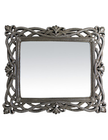 Specchiera verticale/orizzontale da appoggio e da appendere 31x2x36 cm finitura argento anticato Specchiera verticale/orizzontale da appoggio e da appendere 31x2x36 cm finitura argento anticato