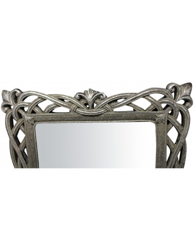 Specchiera verticale/orizzontale da appoggio e da appendere 31x2x36 cm finitura argento anticato Specchiera verticale/orizzontale da appoggio e da appendere 31x2x36 cm finitura argento anticato