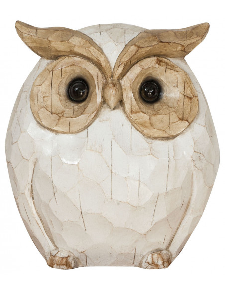 Gufo in ceramica dipinta L53xPR21,5XH39 cm