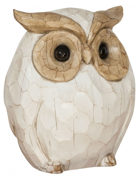 Gufo in ceramica dipinta L53xPR21,5XH39 cm