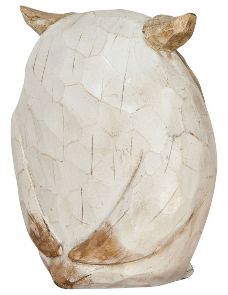 Gufo in ceramica dipinta L53xPR21,5XH39 cm