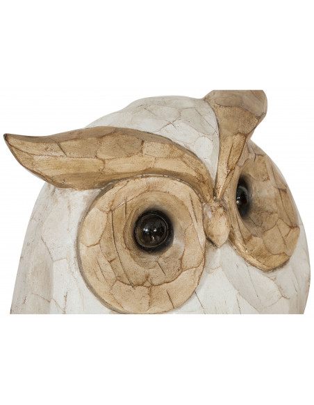 Gufo in ceramica dipinta L53xPR21,5XH39 cm