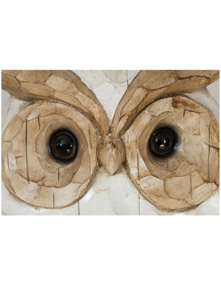 Gufo in ceramica dipinta L53xPR21,5XH39 cm