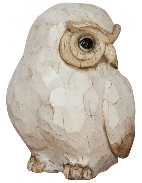 Gufo in ceramica dipinta L21,5xPR21,5XH28 cm