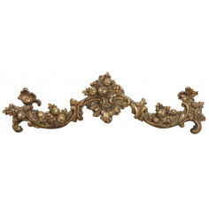 Fregio decorativo finitura oro anticato L42xPR3,5xH12 cm 2