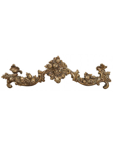 Fregio decorativo finitura oro anticato L42xPR3,5xH12 cm Fregio decorativo finitura oro anticato L42xPR3,5xH12 cm