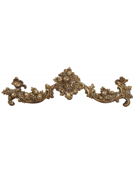 Fregio decorativo finitura oro anticato L42xPR3,5xH12 cm