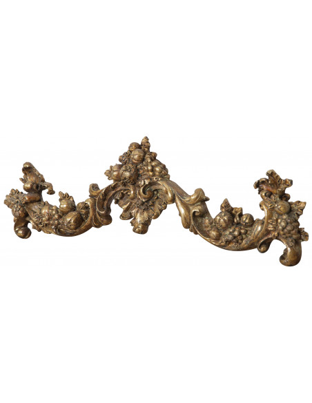 Fregio decorativo finitura oro anticato L42xPR3,5xH12 cm