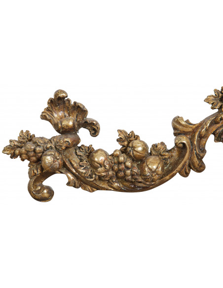 Fregio decorativo finitura oro anticato L42xPR3,5xH12 cm