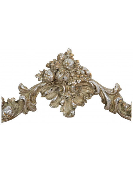 Fregio decorativo finitura argento anticato L42xPR3,5xH12 cm